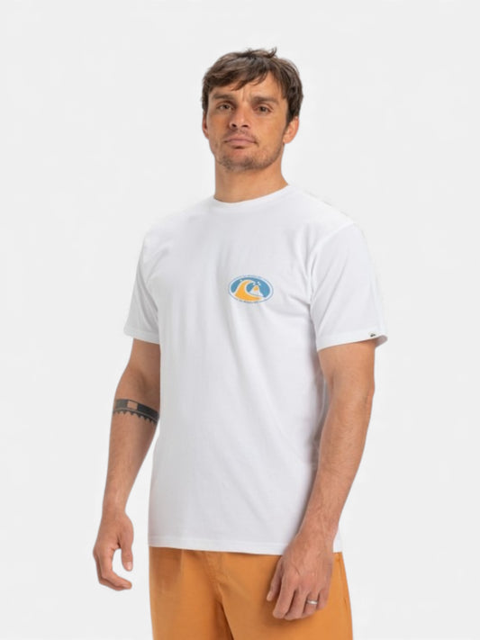 Remera Quiksilver Flower Chaos Blanco