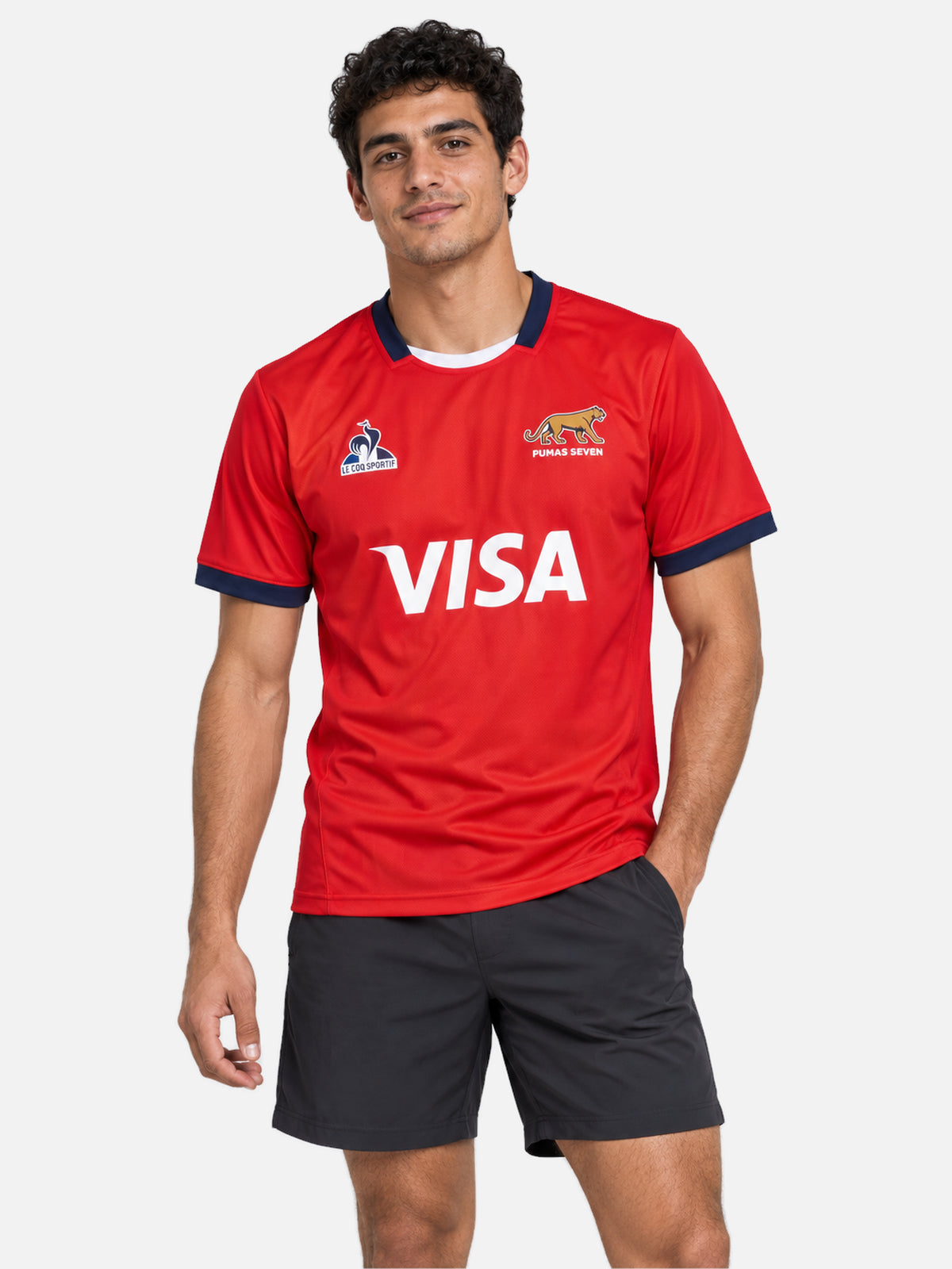 Remera Le Coq Sportif Pumas Maillot Entrai. Ss N°2 M Rojo — vista principal