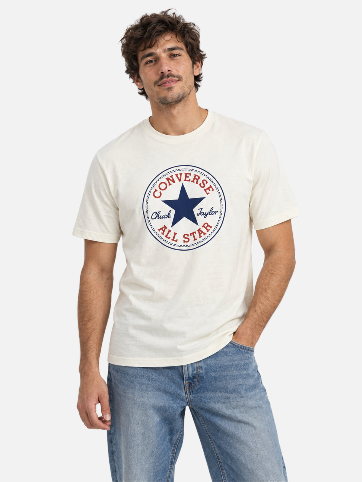 Remera Converse Patch Men Blanco — vista principal