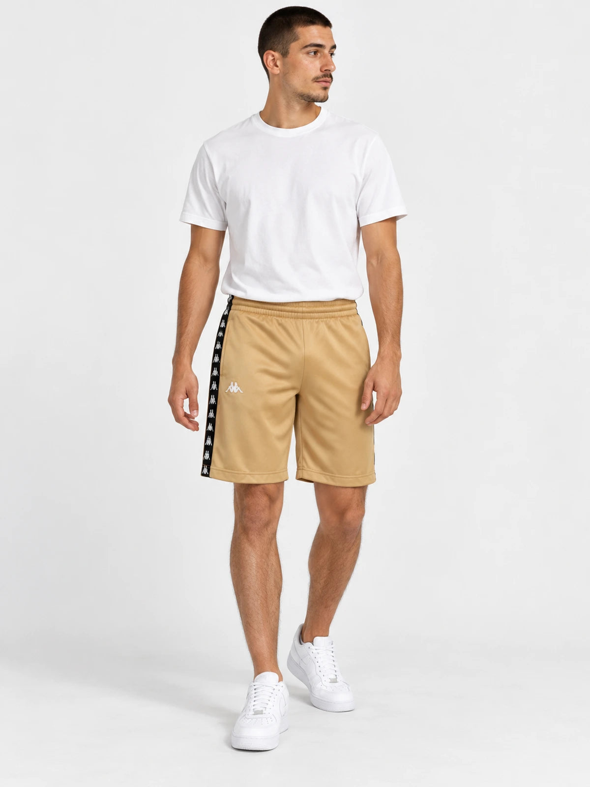 Short Kappa 222 Banda Treadwellz Beige-Negro — vista principal