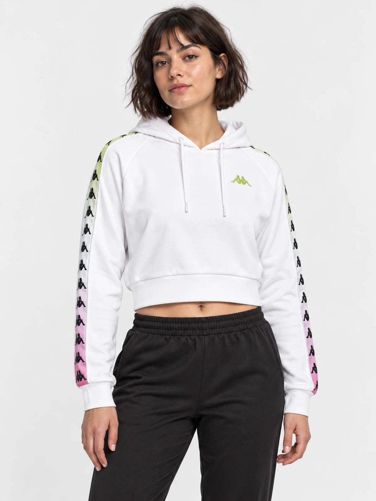 Buzo Mujer Kappa Tamas Degrade Blanco-Fuxia-Lime — vista principal