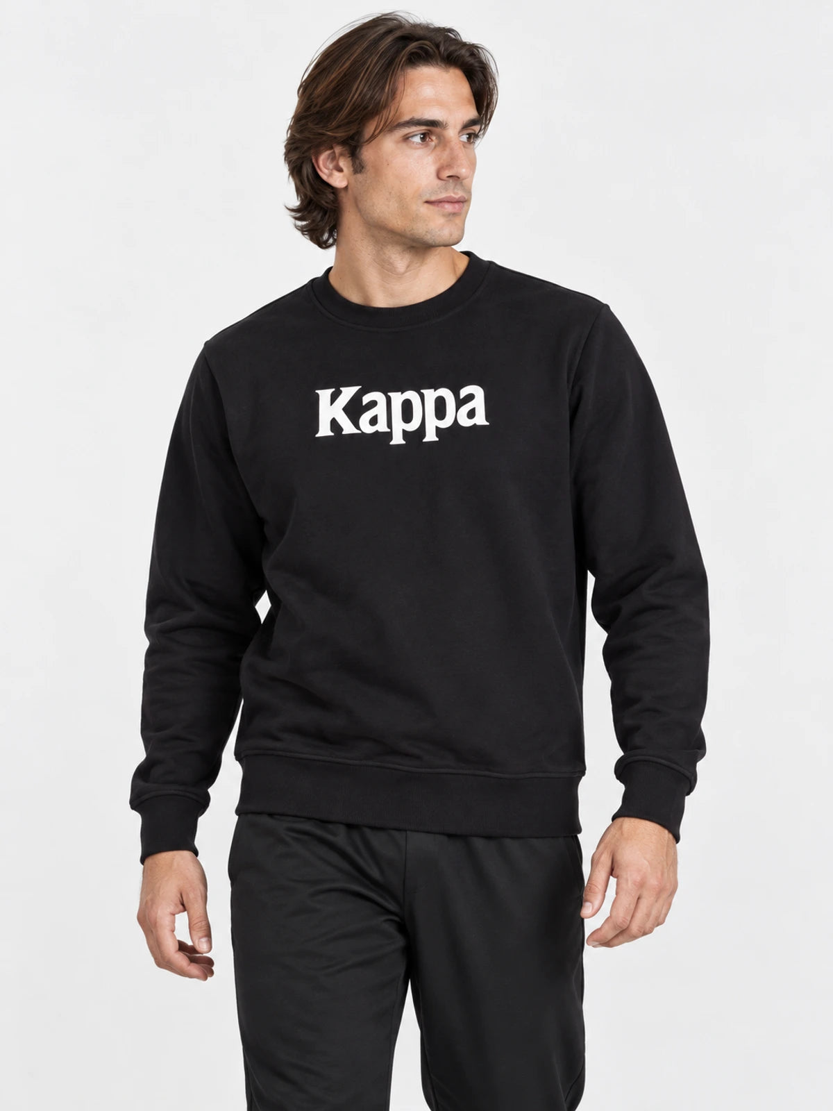 Buzo Kappa Authentic Emmen Negro/Blanco/Gris — vista principal