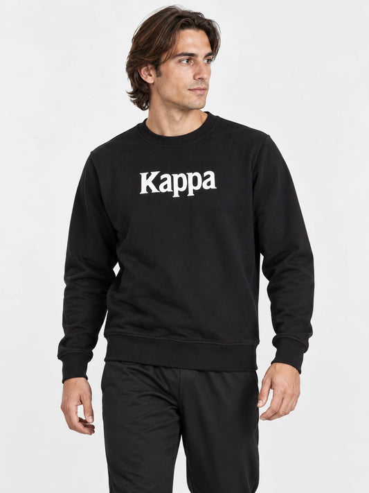 Buzo Kappa Authentic Emmen Negro/Blanco/Gris — vista principal