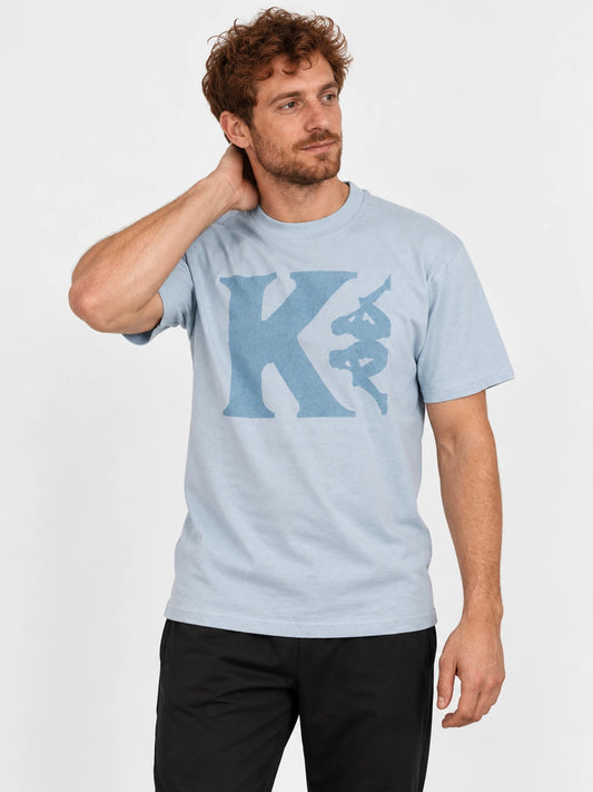 Remera Kappa Authentic Mally Azul Stone — vista principal