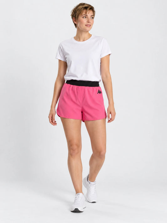 Short Mujer Kappa Kombat Dana Rosa Fandango-Negro — vista principal