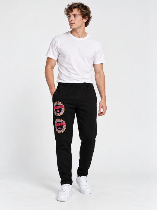 Pantalon Kappa Authentic Graphik Giachi Ar Negro — vista principal