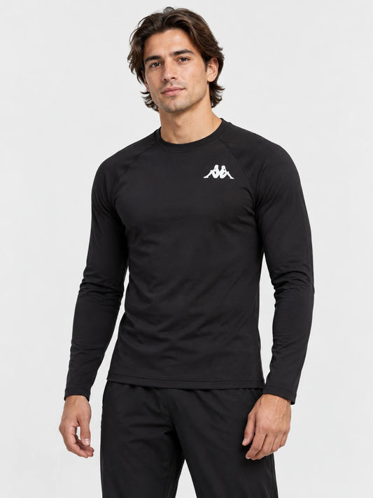 Remera Termica Kappa Soccer Negro — vista principal