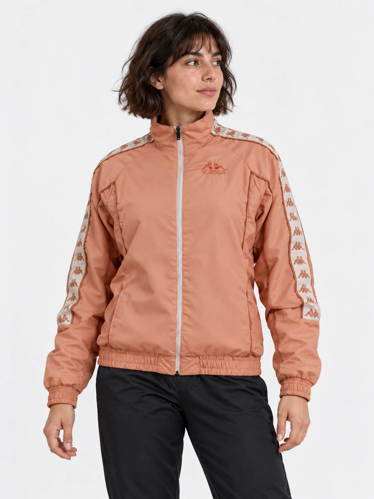 Campera Kappa 222 Banda Jacket Mujer Rosa — vista principal