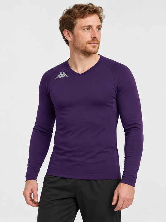 Remera Termica Kappa Kombat Skin Bongv Violeta — vista principal