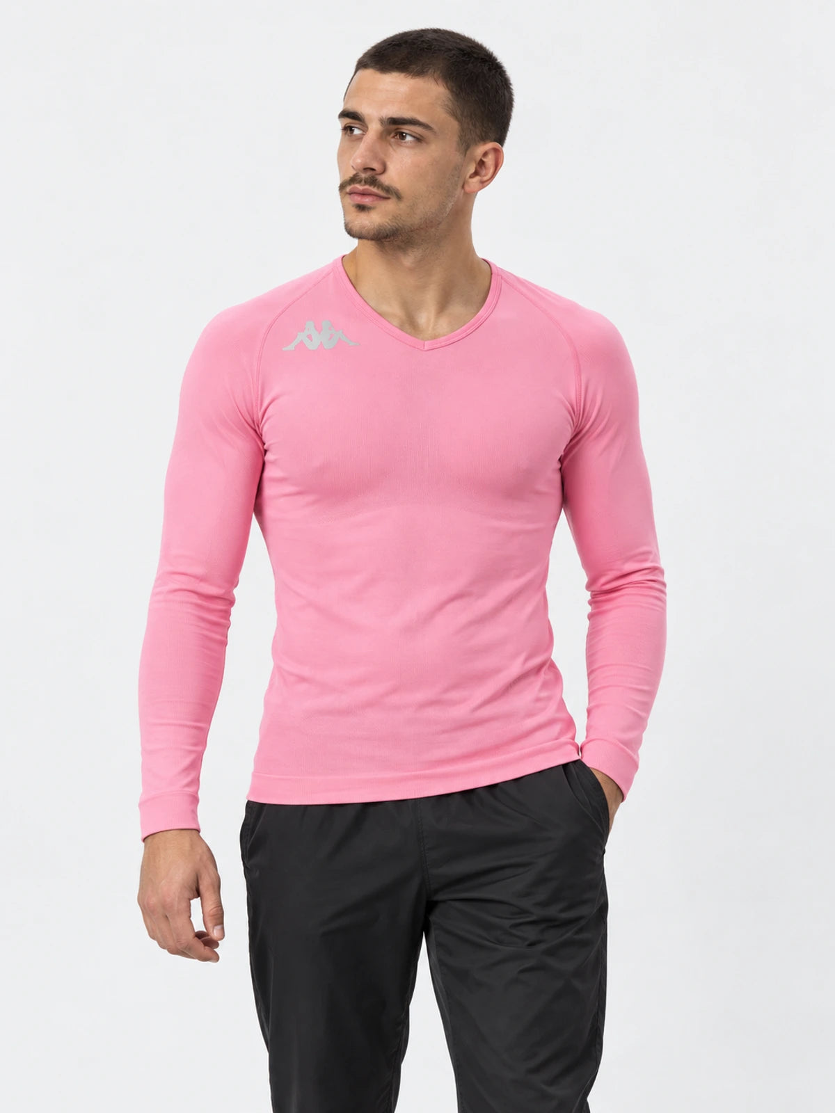 Remera Termica Kappa Kombat Skin Bongv Rosa — vista principal