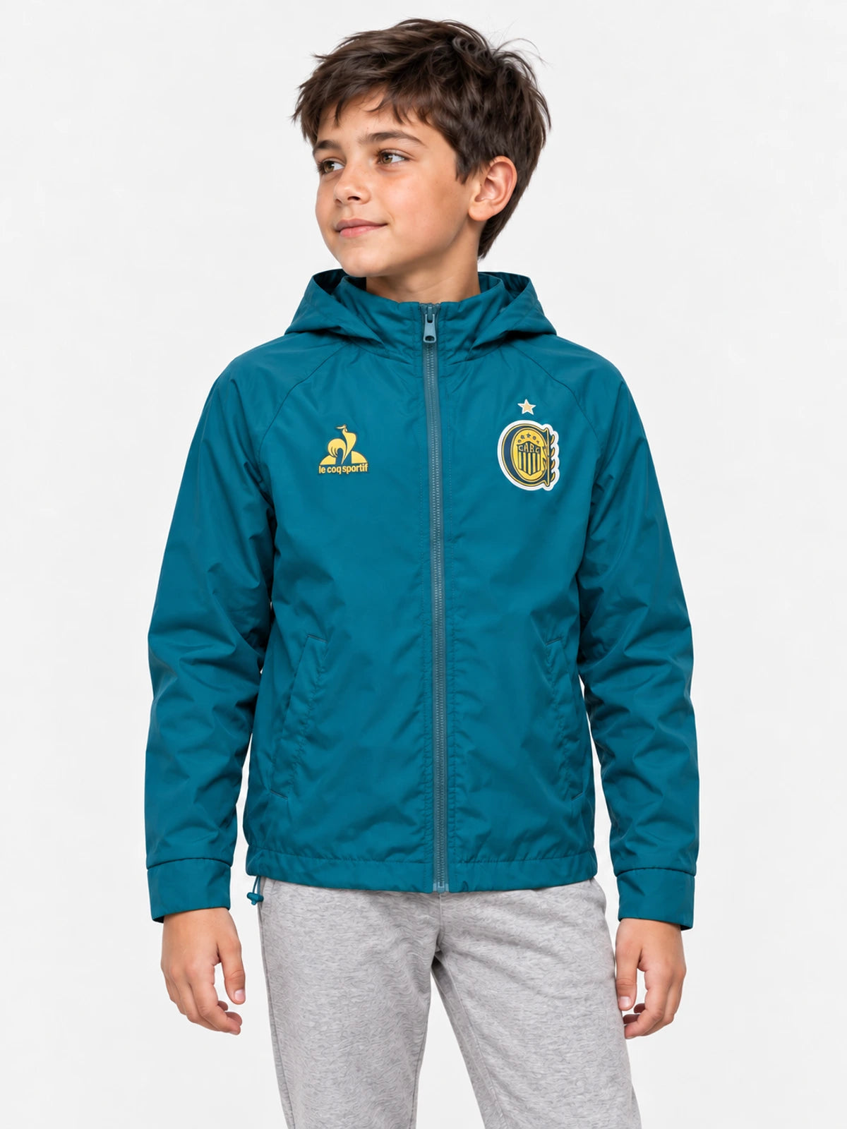 Campera Le Coq Sportif Carc Rompeviento Ent 2 Kids 2026 Petrol — vista principal