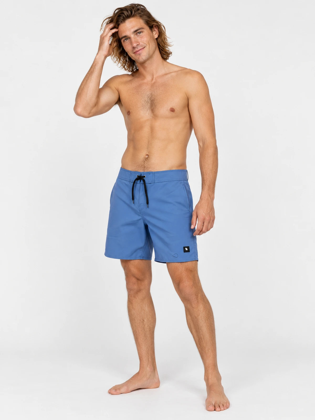 Malla Gotcha Solid Boardshort 18 Azul Claro — vista principal