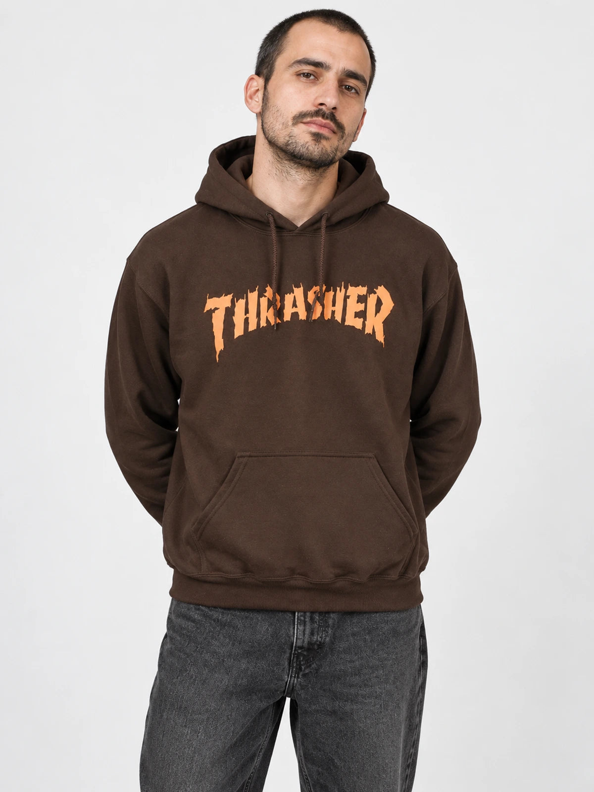 Buzo Thrasher Burn It Down Marron — vista principal