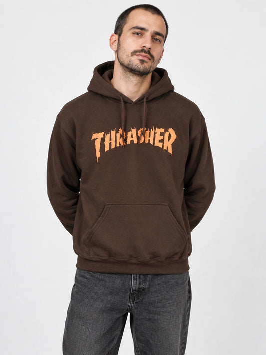 Buzo Thrasher Burn It Down Marron — vista principal