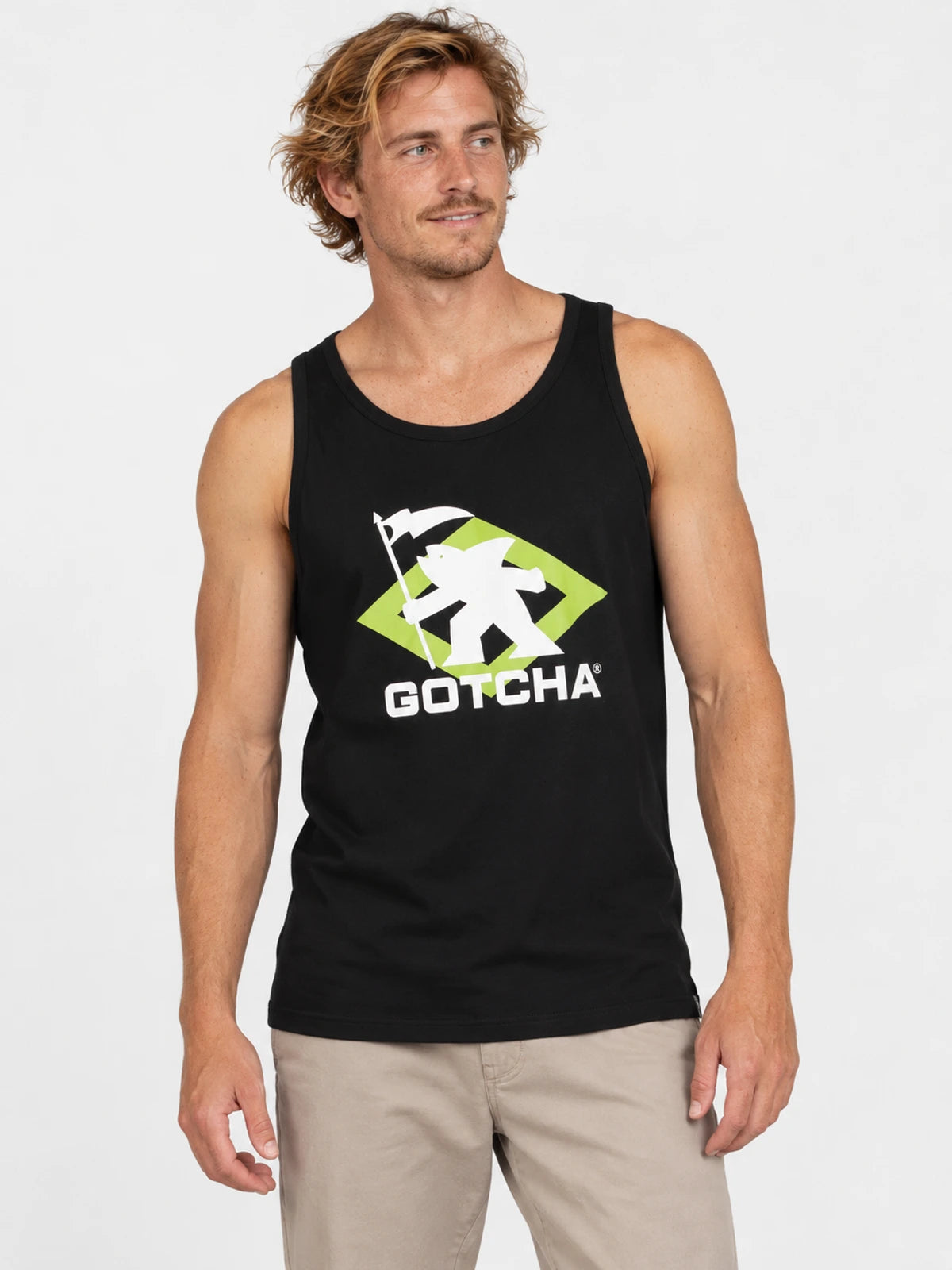 Musculosa Gotcha Sharkman Negro — vista principal