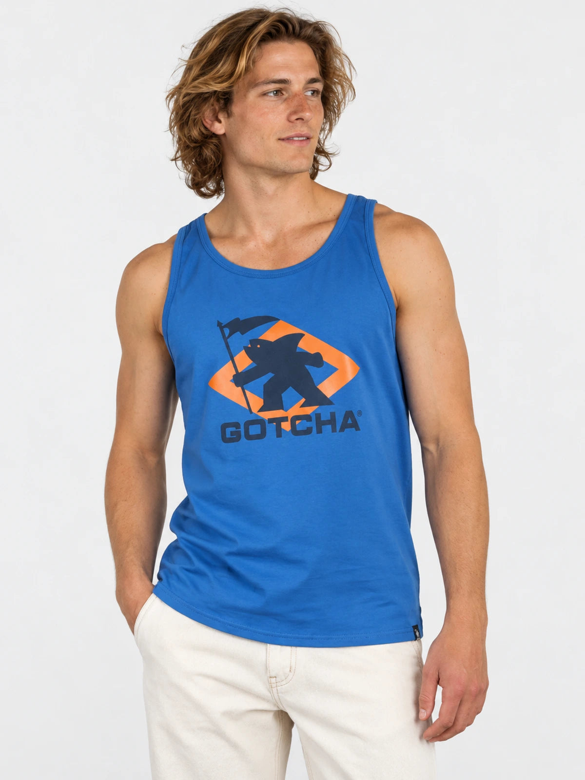 Musculosa Gotcha Sharkman Azul — vista principal