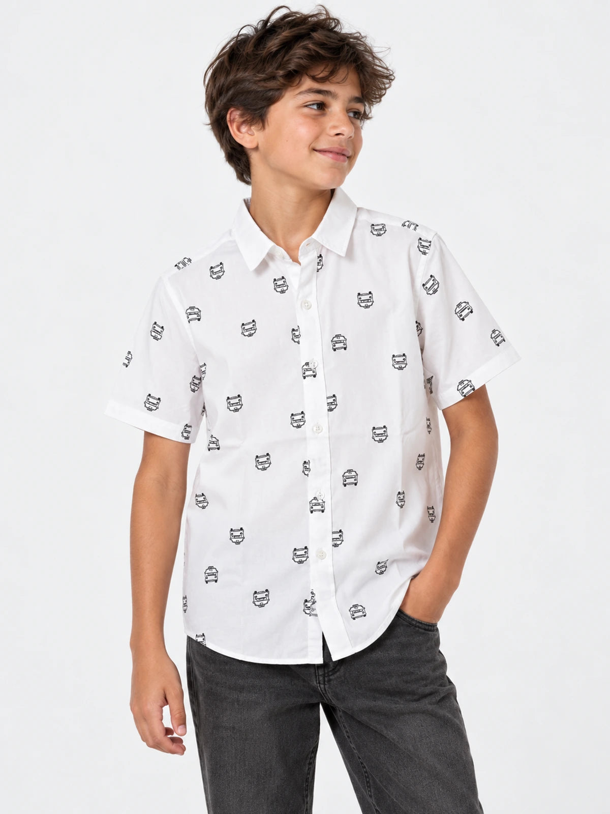 Camisa Gotcha Stenhouse Niño Blanco — vista principal