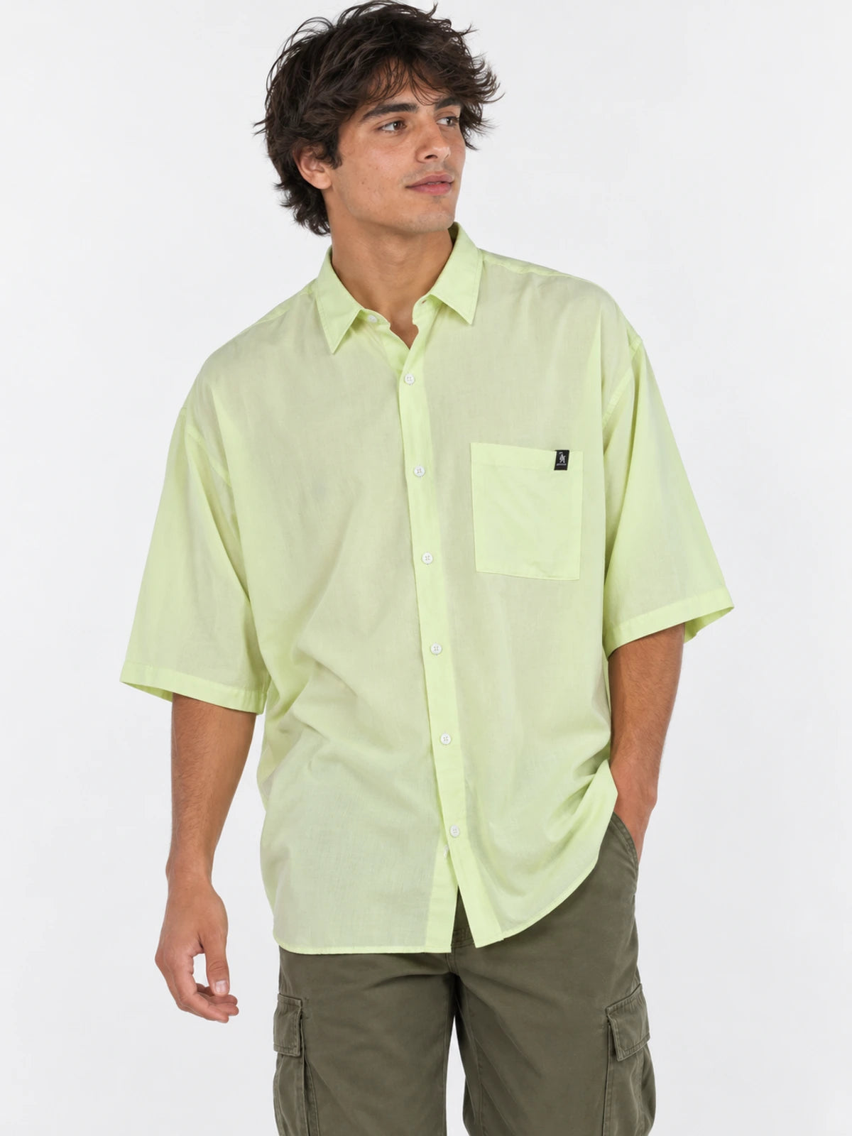 Camisa Gotcha Oversize Amarillo — vista principal