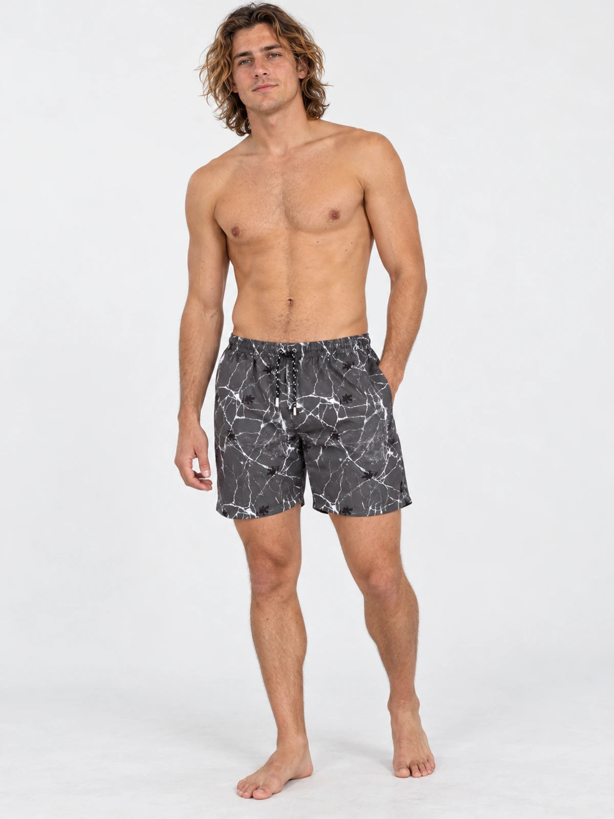 Malla Gotcha Cracked Gris Oscuro — vista principal