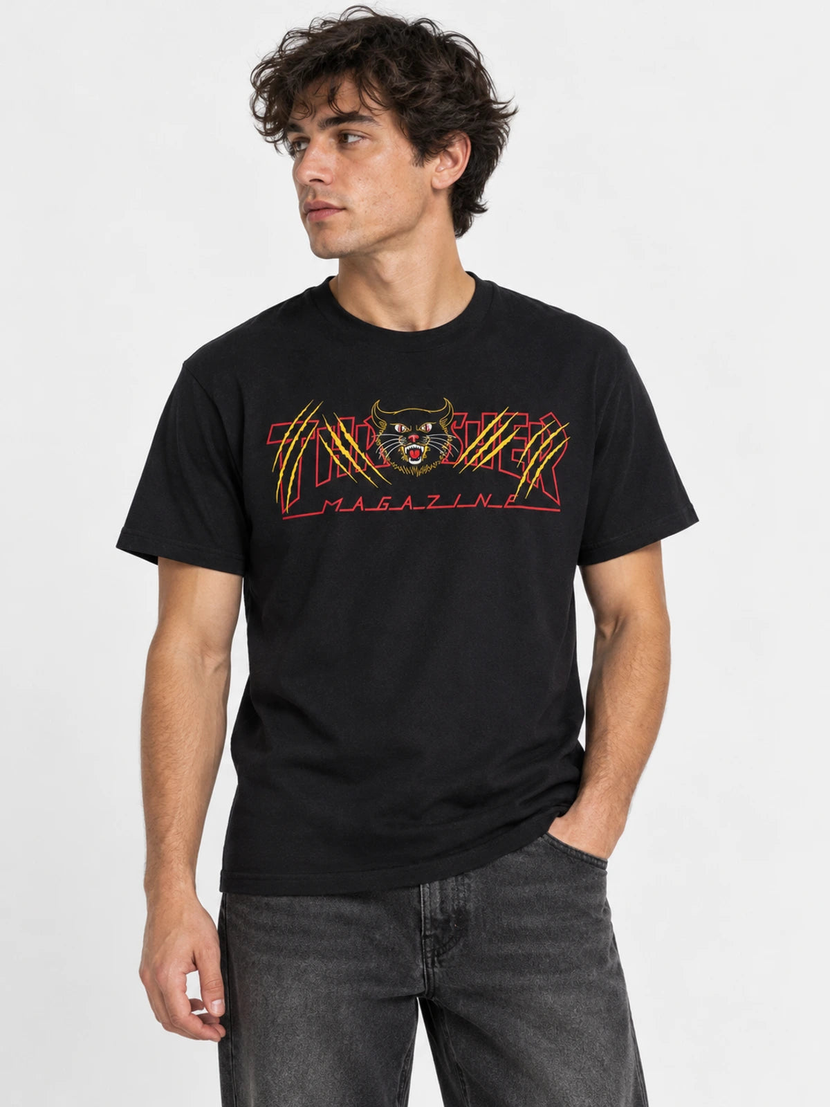 Remera Thrasher Gato Negro — vista principal