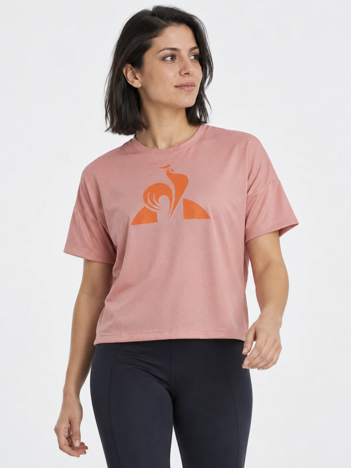 Remera Le Coq Sportif Mujer Training Hole Rosa — vista principal