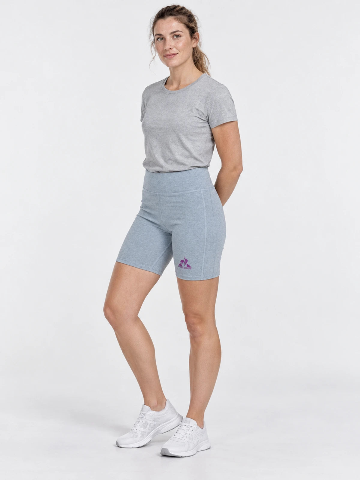 Biker Le Coq Sportif Mujer Training Leggings Celeste — vista principal