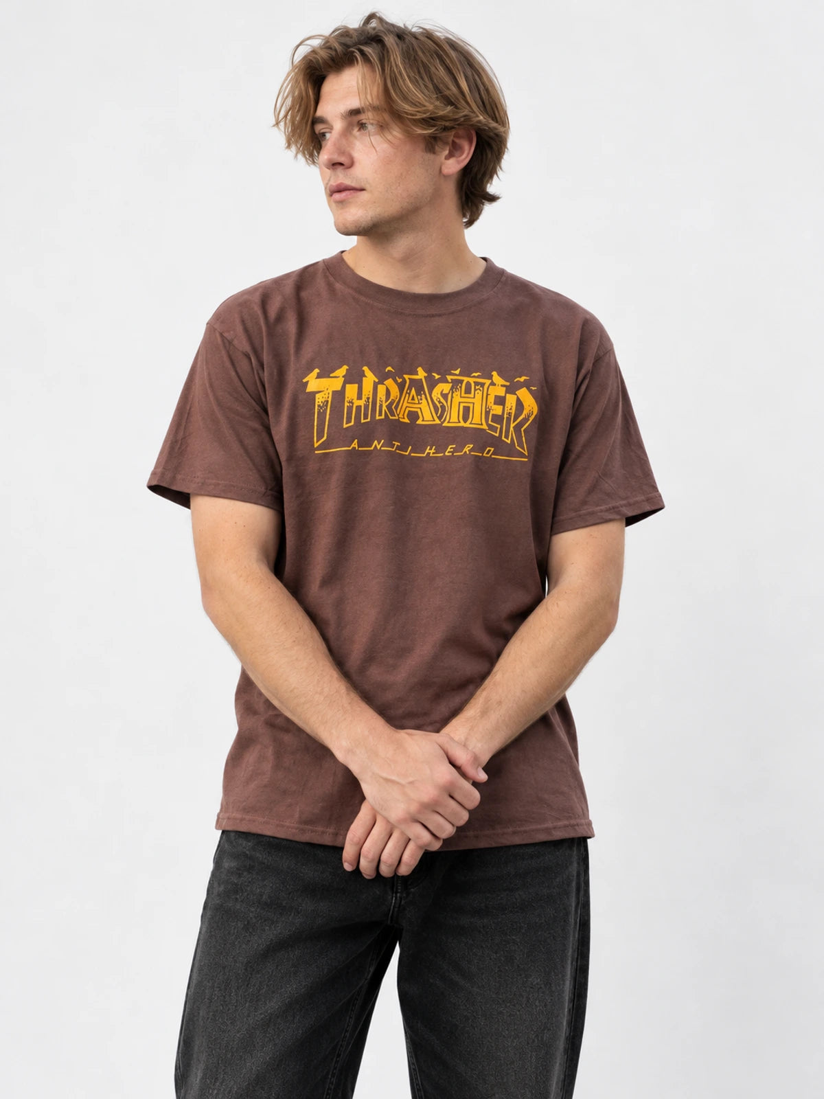 Remera Thrasher Pigeon Marron — vista principal