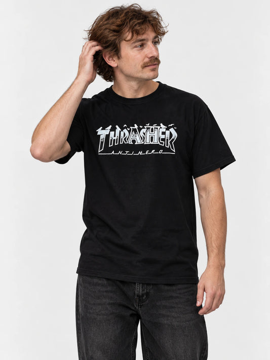 Remera Thrasher Pigeon Negro — vista principal