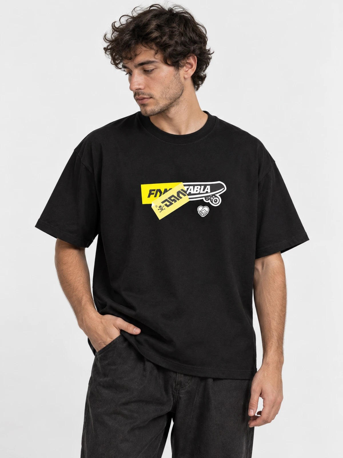 Remera Familyarg + LaTabla Stickers Negro — vista principal