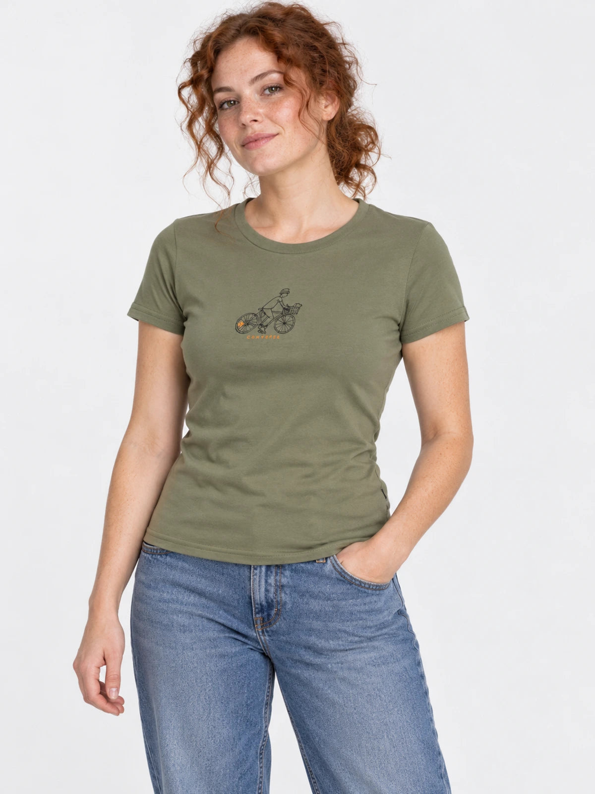 Remera Converse Ride Mujer Verde — vista principal