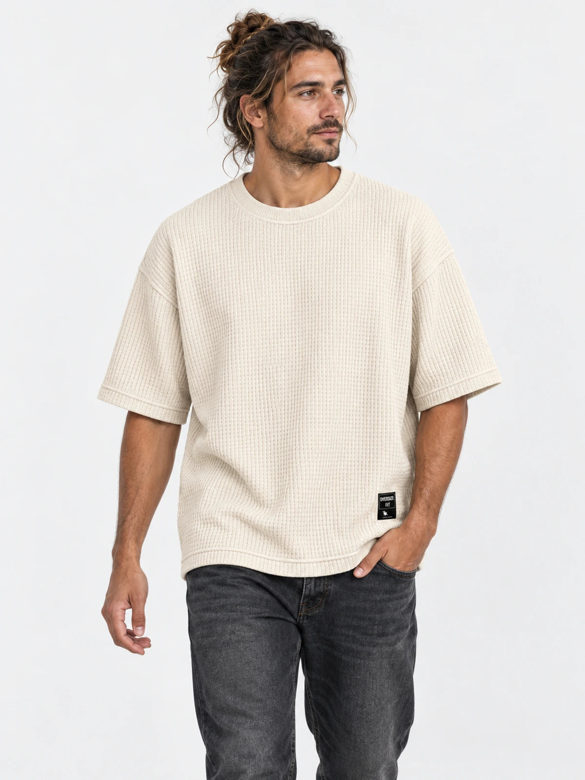 Remera Gotcha Micropanal Oversize Crudo — vista principal