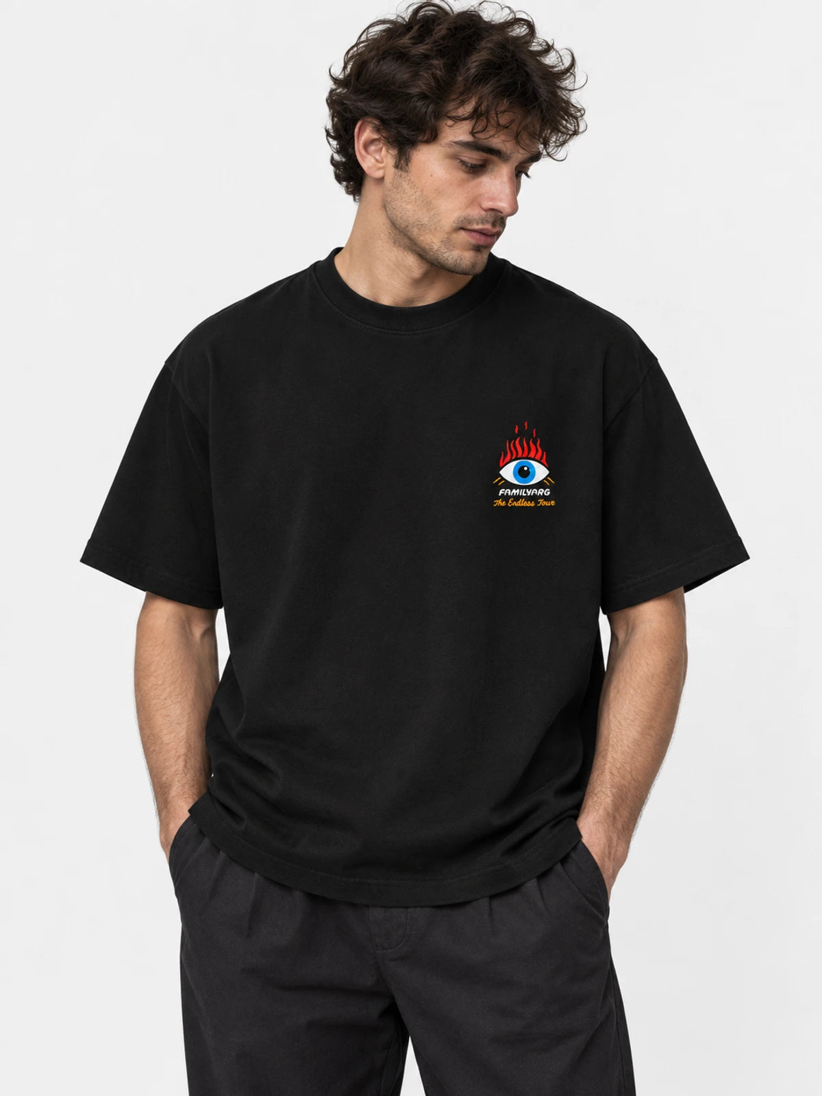 Remera Familyarg Providencia Negro — vista principal