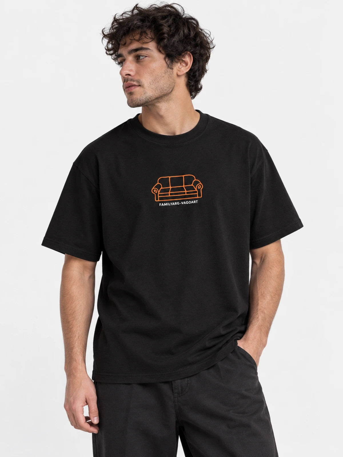 Remera Familyarg + Vagoart Home Negro — vista principal