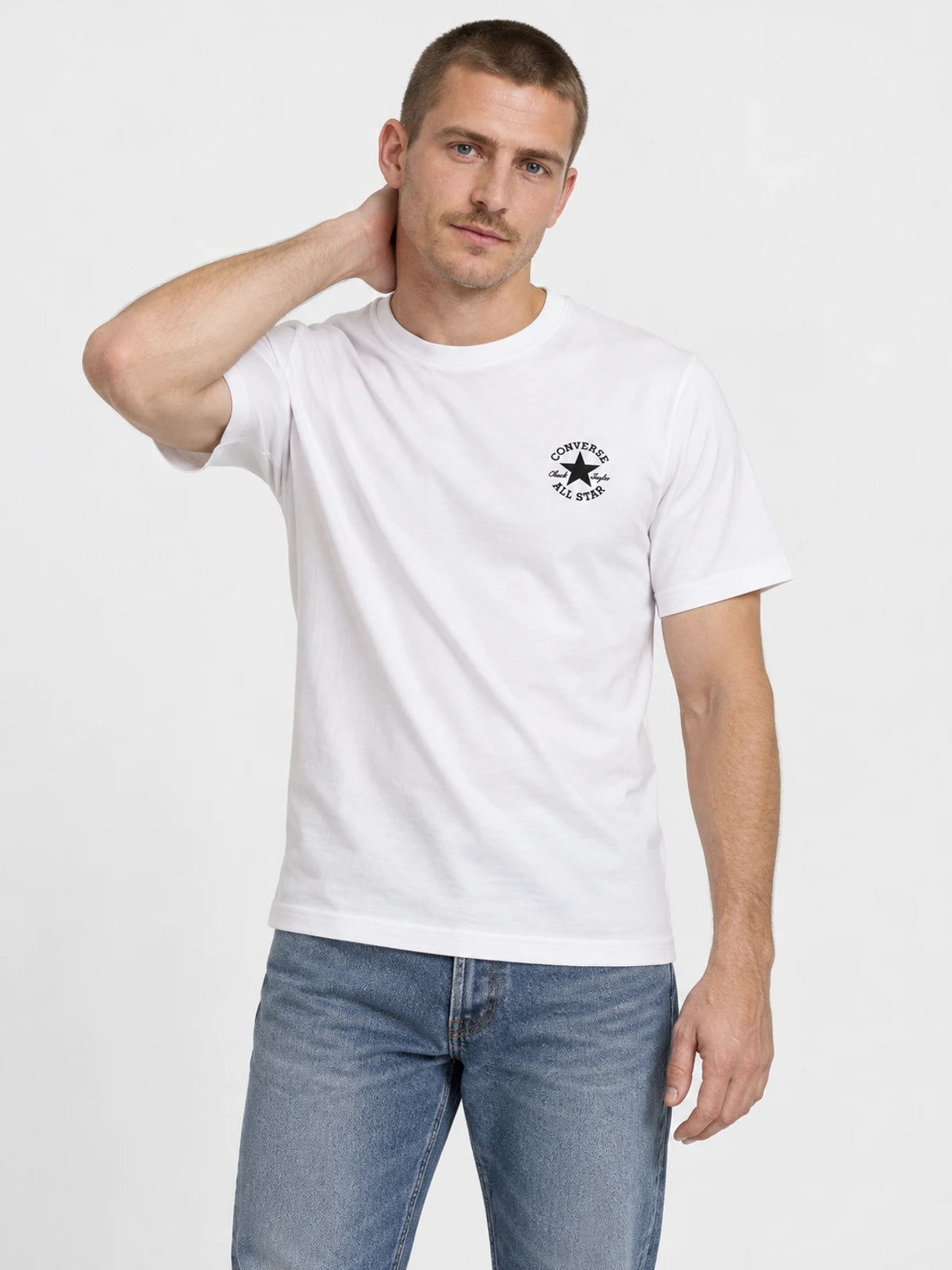 Remera Converse Small Patch Blanco — vista principal