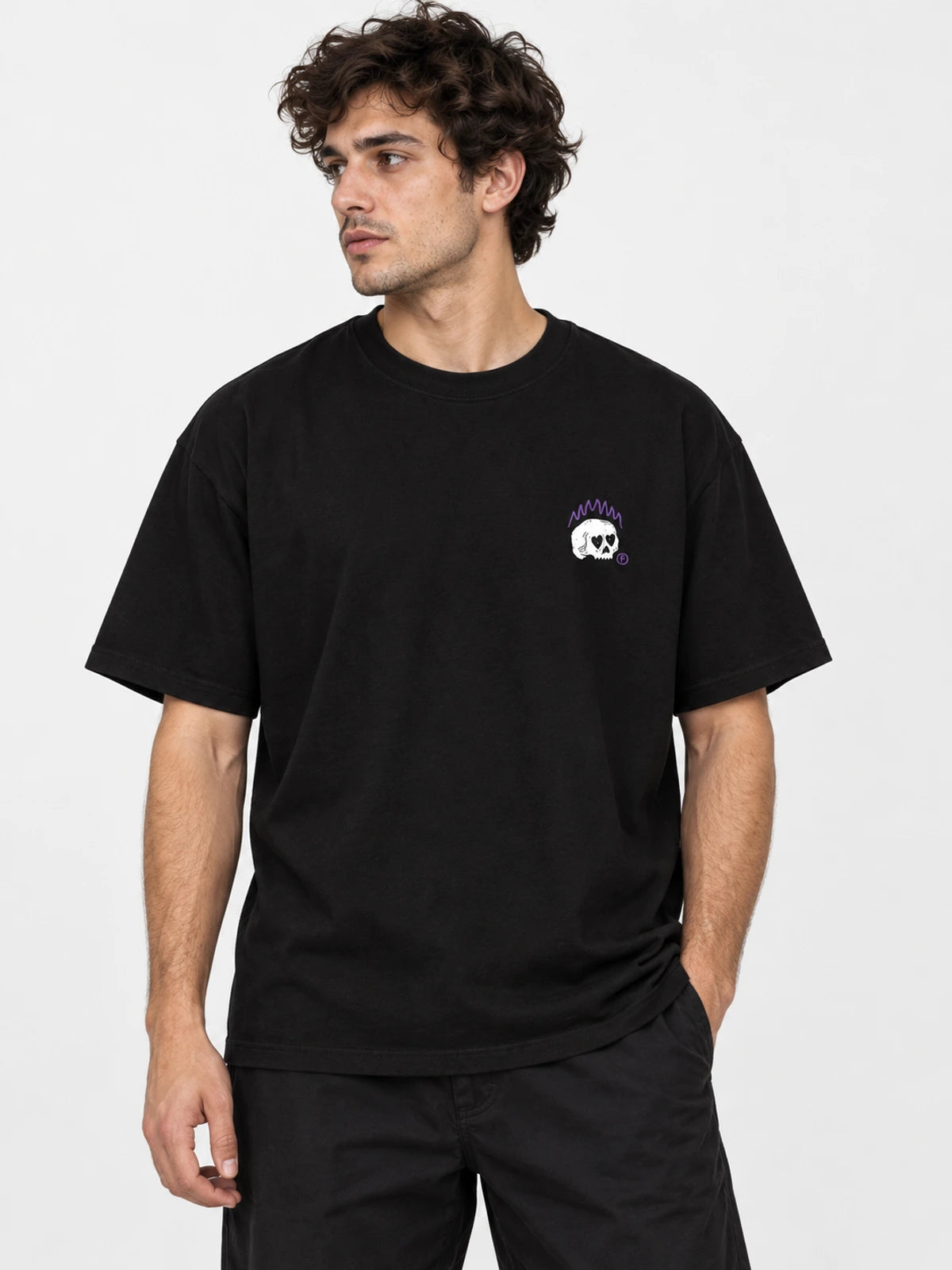 Remera Familyarg All Rights Bone Negro — vista principal