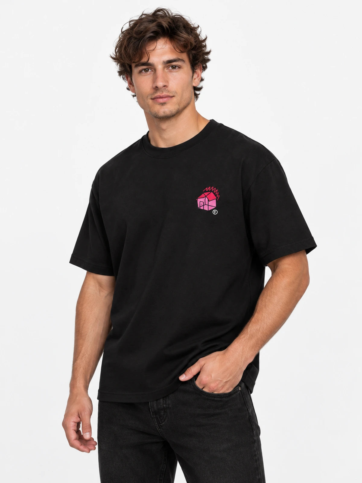 Remera Familyarg Ruined Fire Negro — vista principal