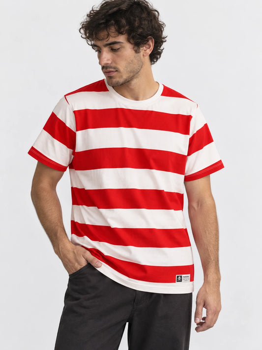 Remera Family Stripped Red Line Rojo Blanco — vista principal