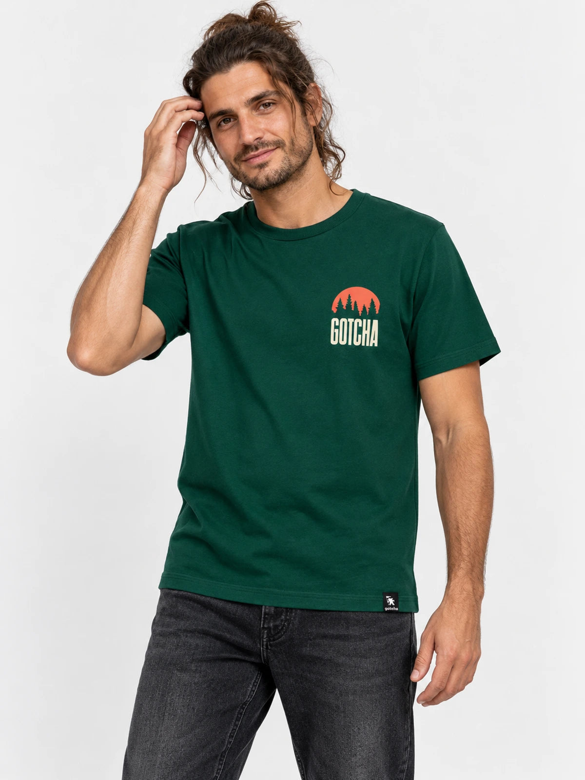 Remera Gotcha Forest Verde Ingles — vista principal