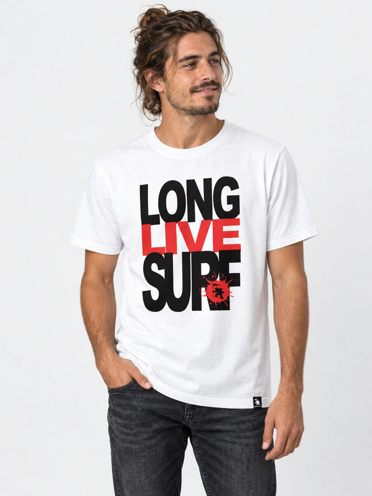 Remera Gotcha Long Live Blanco — vista principal