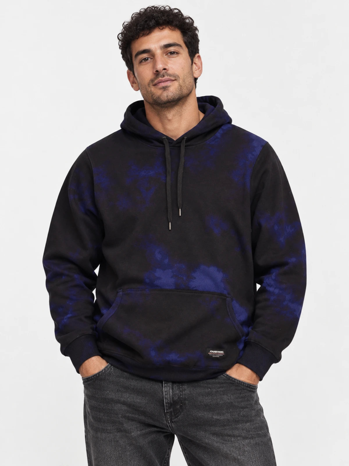 Buzo Familyarg Printed Galaxy Negro Azul — vista principal