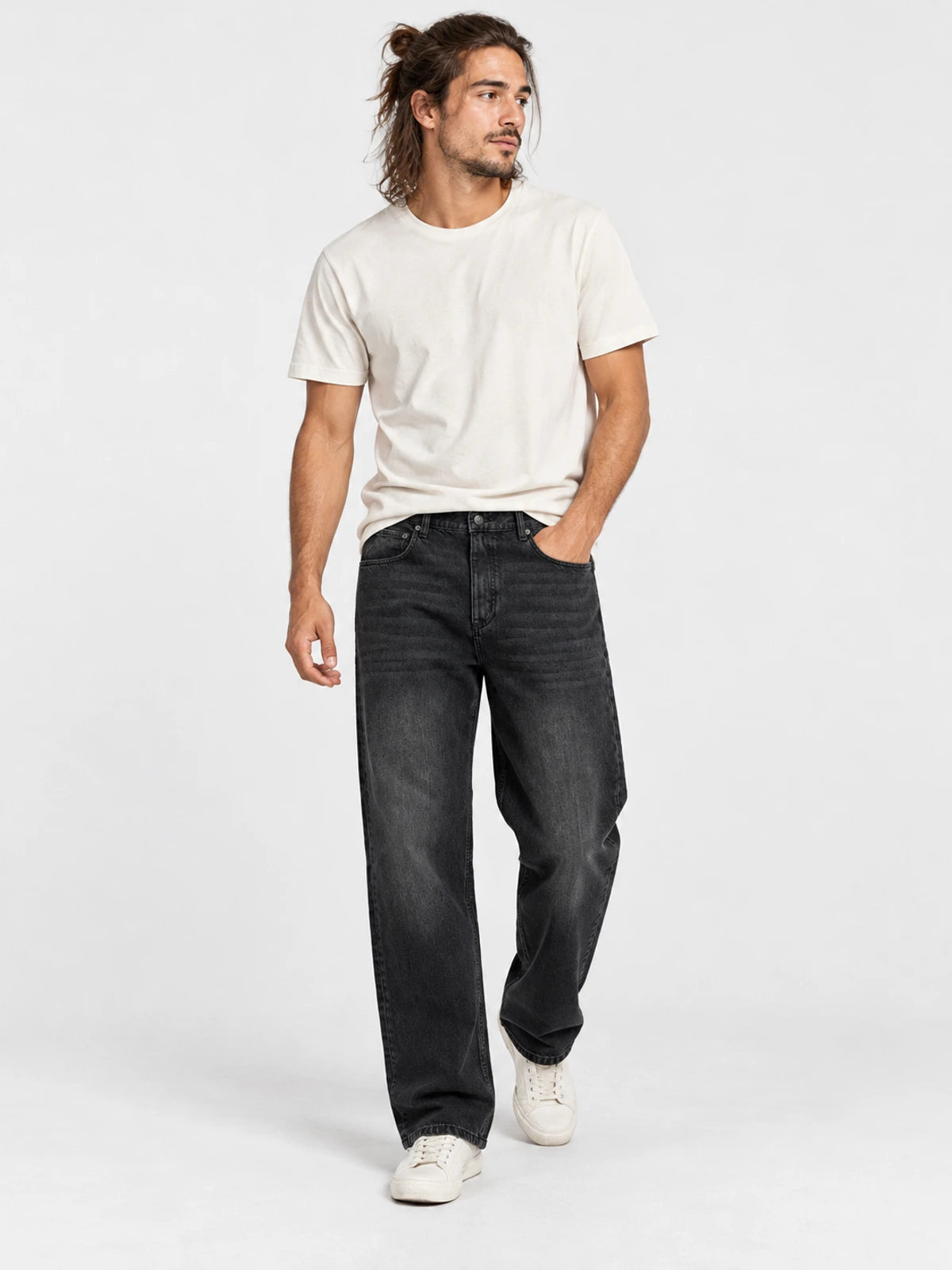 Pantalon Gotcha Medium Skater Denim Gris Ocuro — vista principal