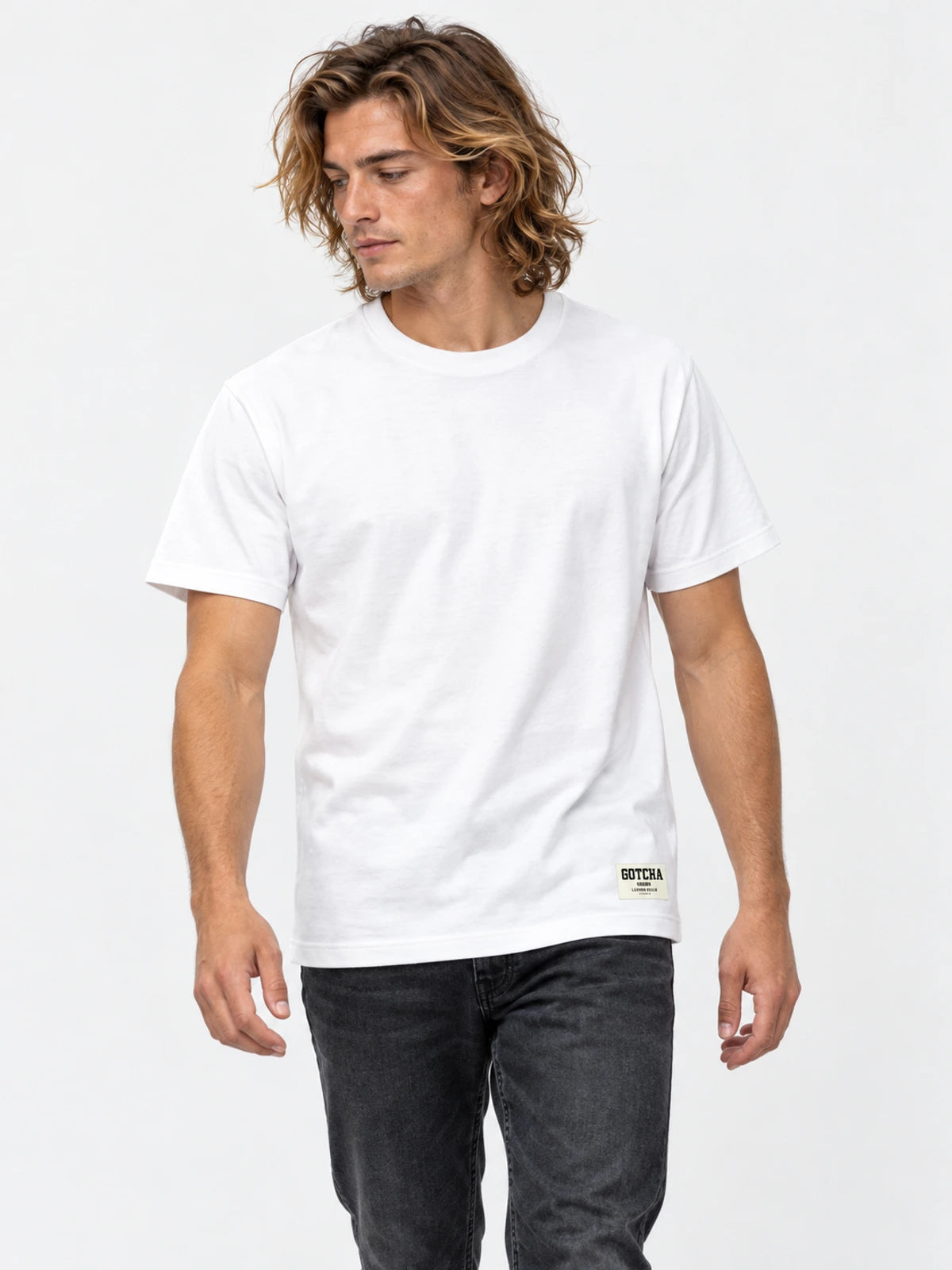 Remera Gotcha Basic Blanco — vista principal