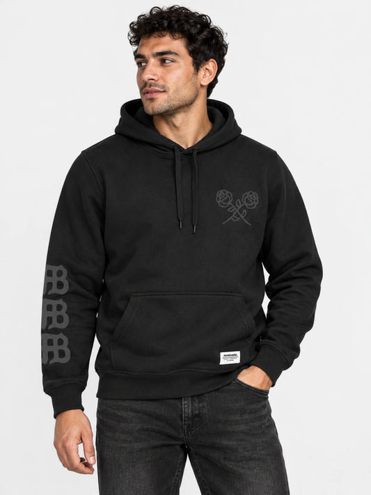Buzo Familyarg x Brand & Co Black Blossom Negro — vista principal
