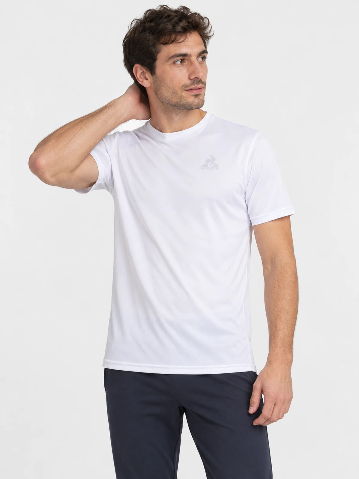 Remera Le Coq Sportif Training Tee Blanco — vista principal