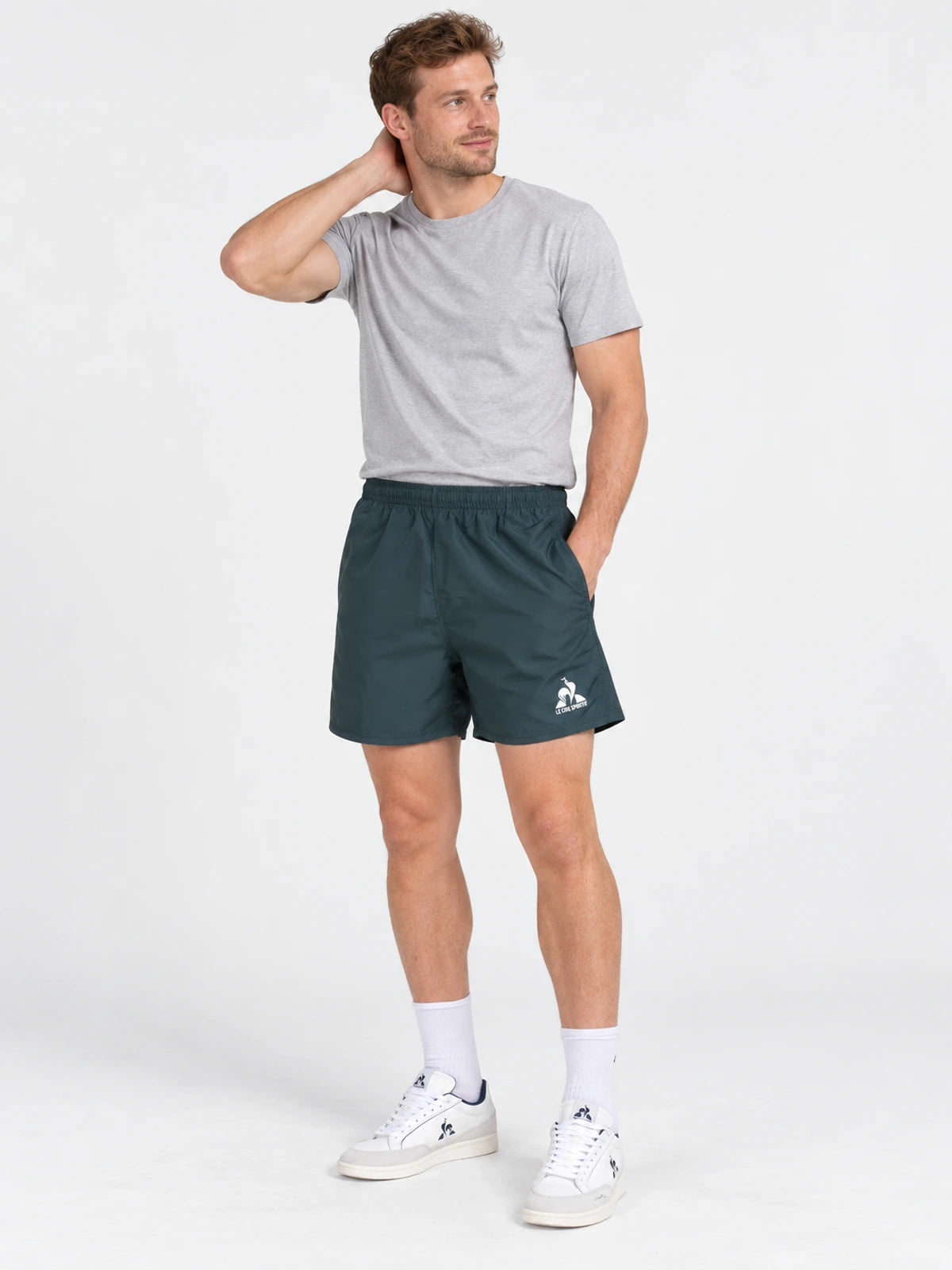Short Le Coq Sportif Tennis Short Verde — vista principal