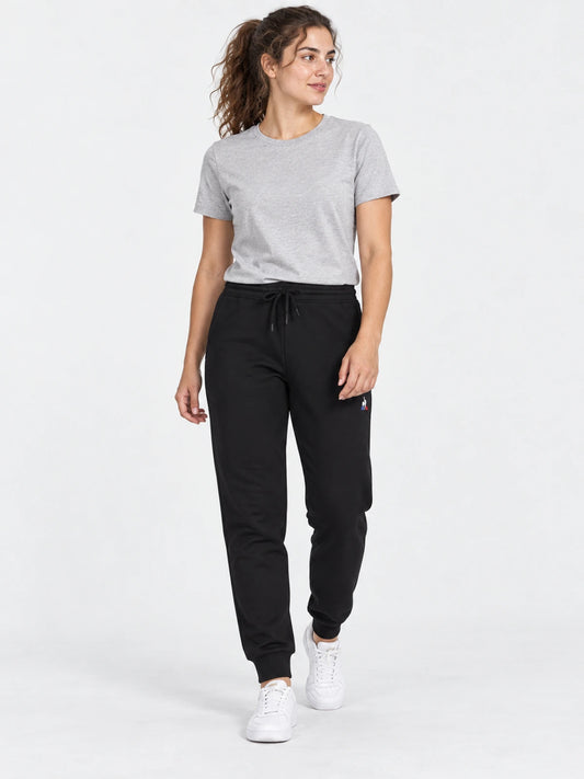 Pantalon Le Coq Sportif Ess Regular Pant Negro — vista principal