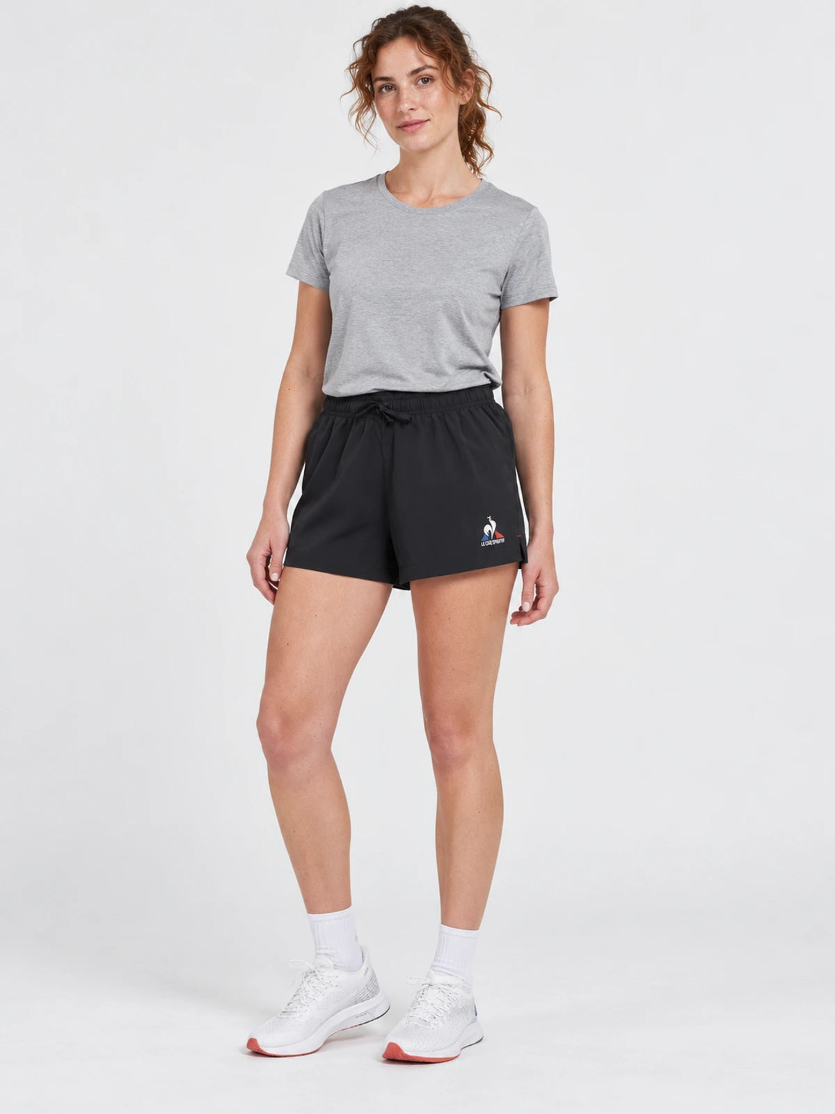 Short Le Coq Sportif Running Short Mujer Negro — vista principal