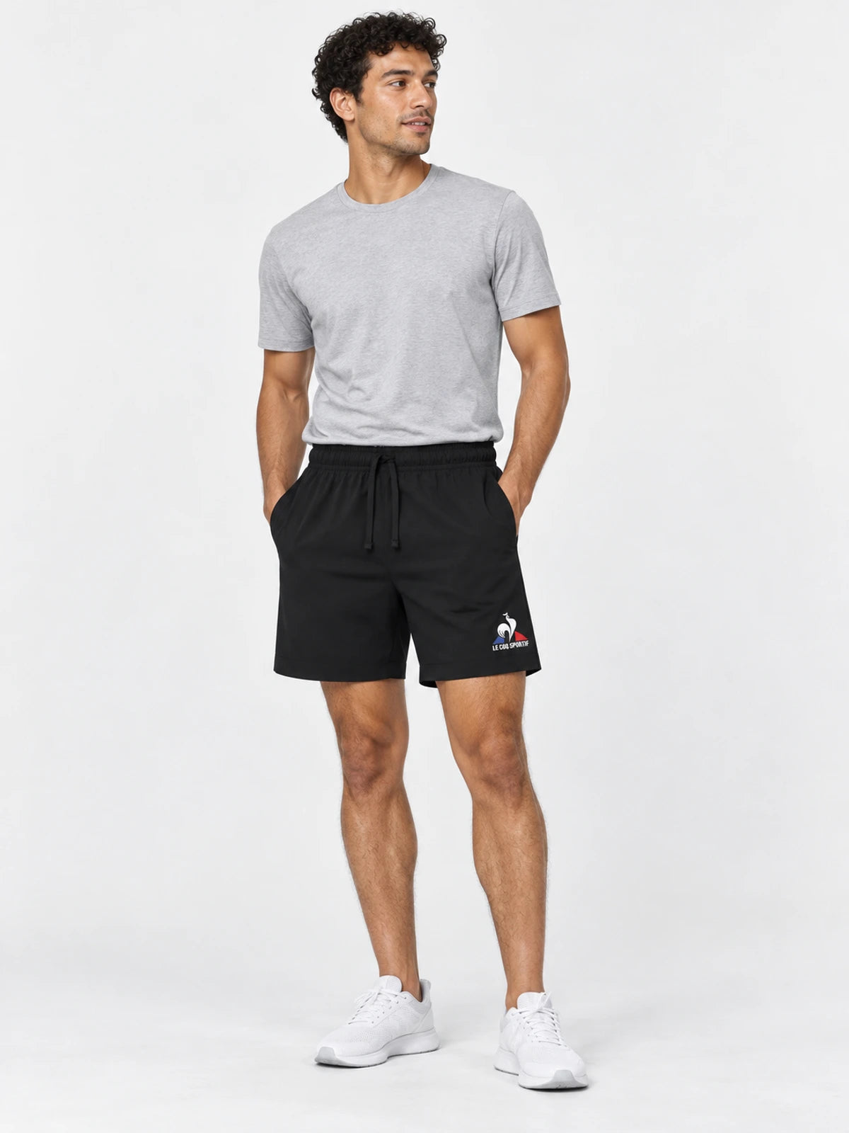 Short Le Coq Sportif Running Short Negro — vista principal