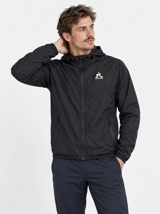 Campera Le Coq Sportif Lcs Ts Windbreaker Negro — vista principal