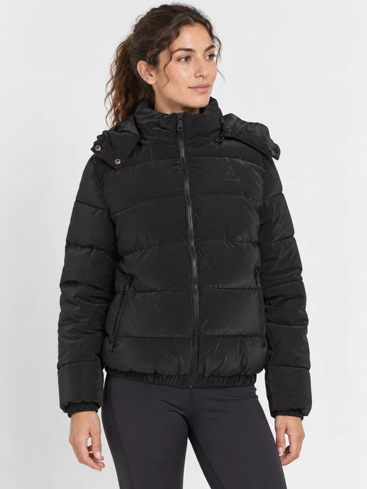 Campera Le Coq Sportif Puffer Jacket Mujer Negro — vista principal
